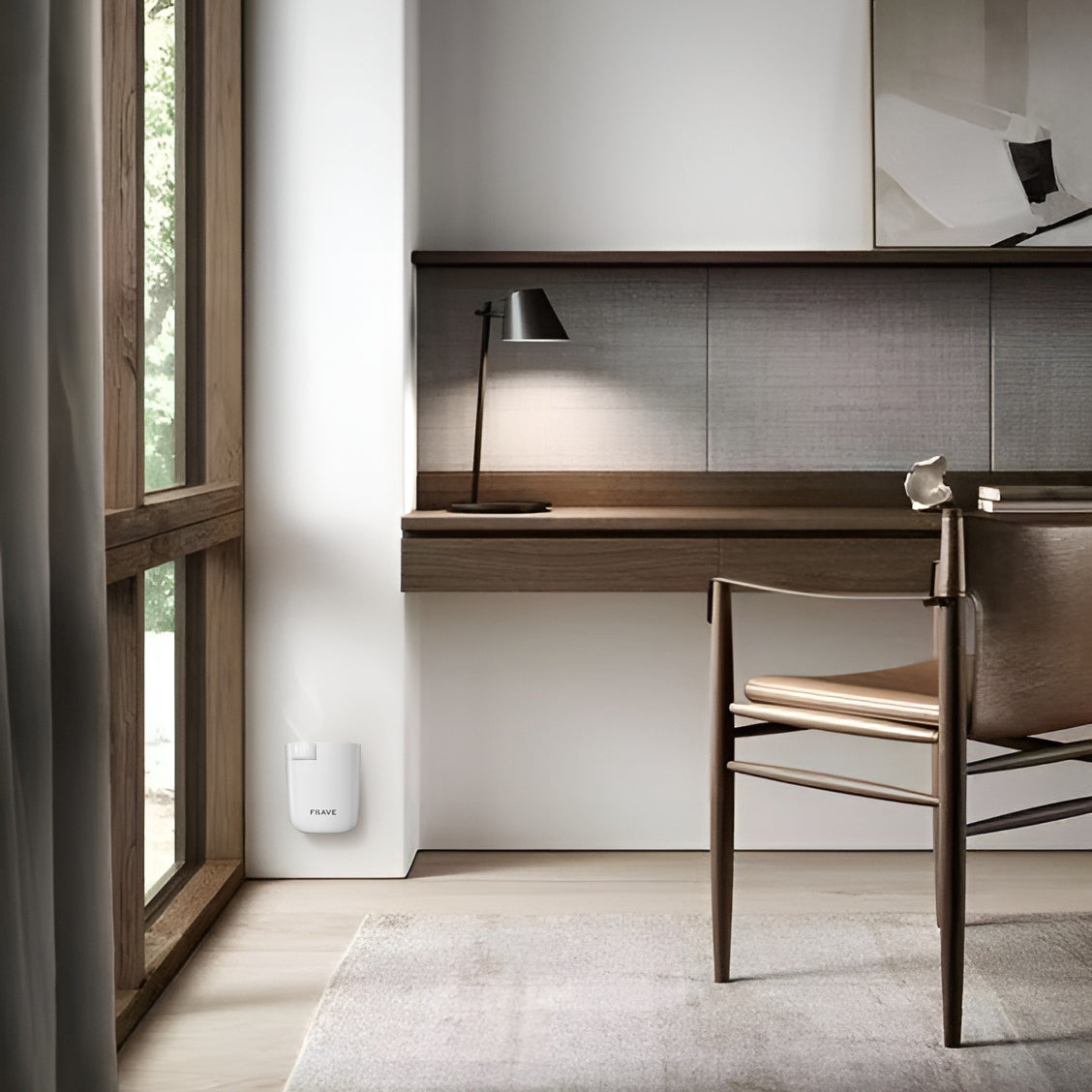 AIR LUX Diffuser in White styled in a home setting