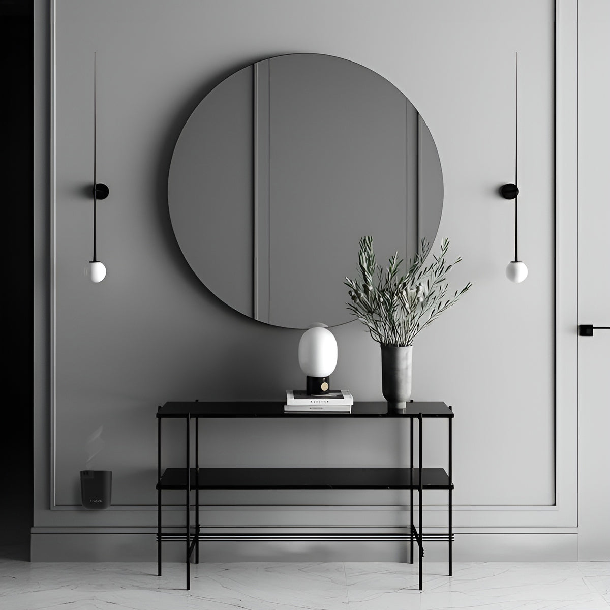 Air LUX Plug-in Diffuser in Black styled in a home setting