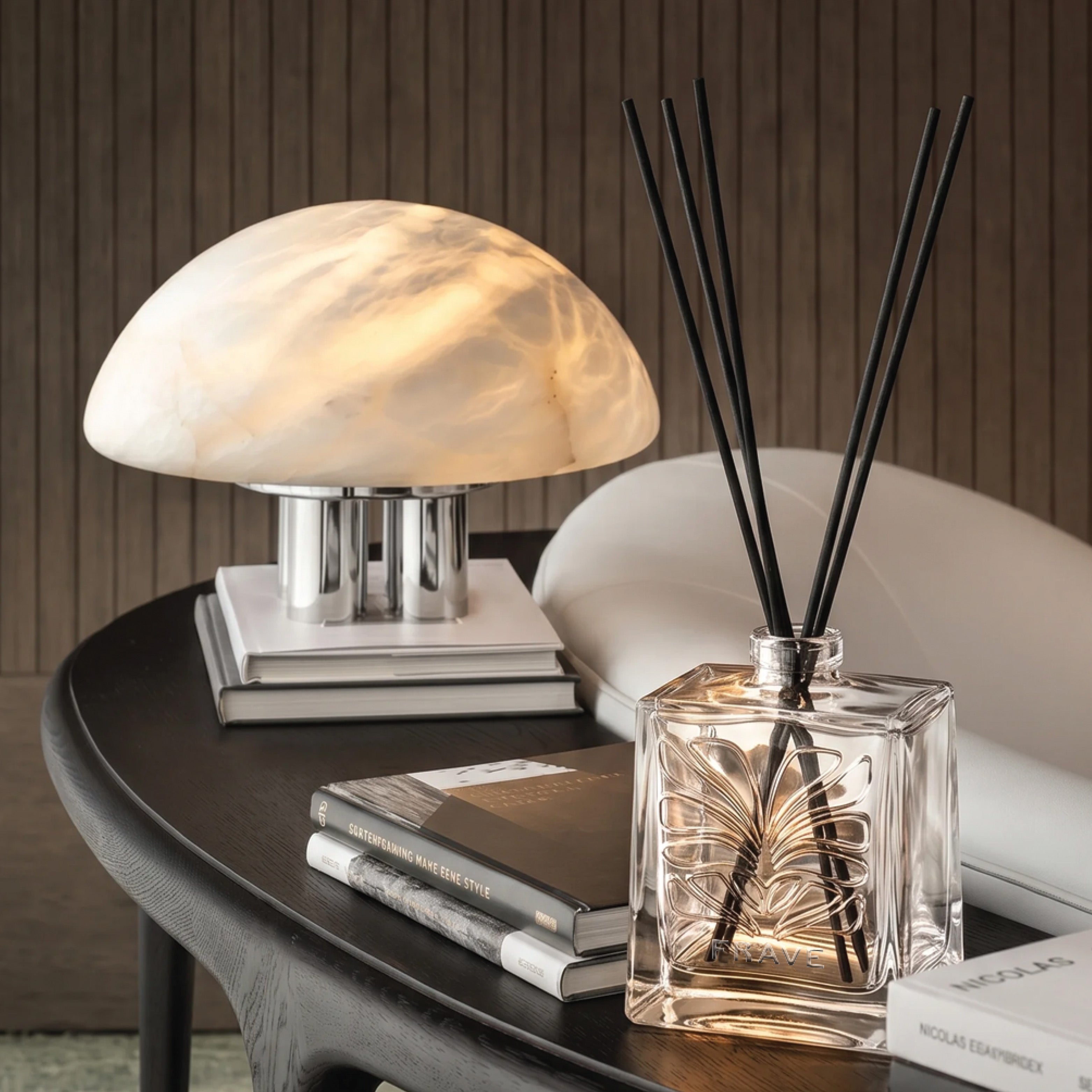 Crystal Glass Midnight Bloom Reed Diffuser