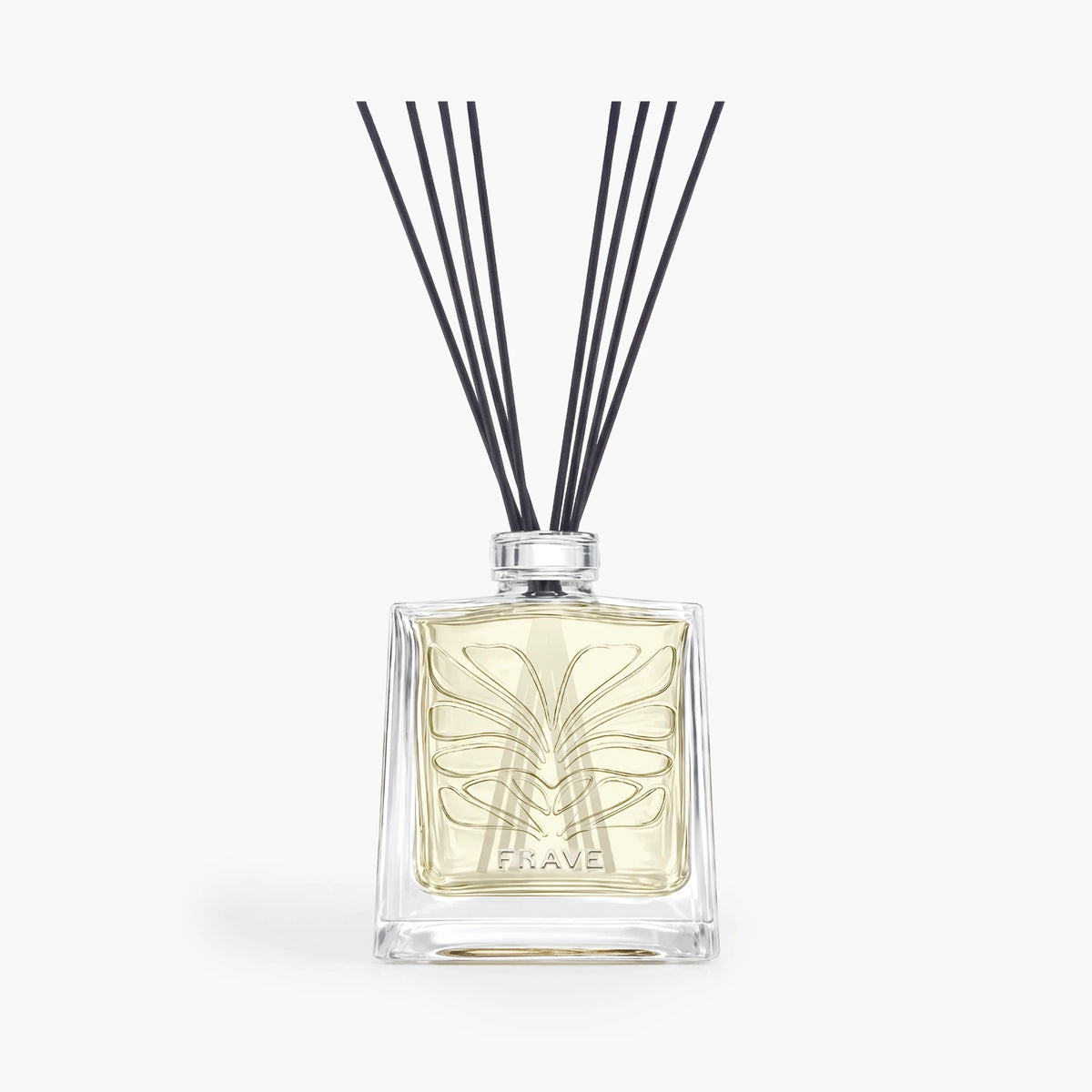 Crystal Glass Midnight Bloom reed diffuser, clear glass